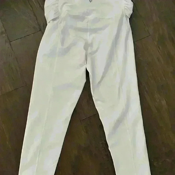 Free People Movement Hang Ten Crop Leggings Women’s Small White Stretch Pants - Picture 7 of 7